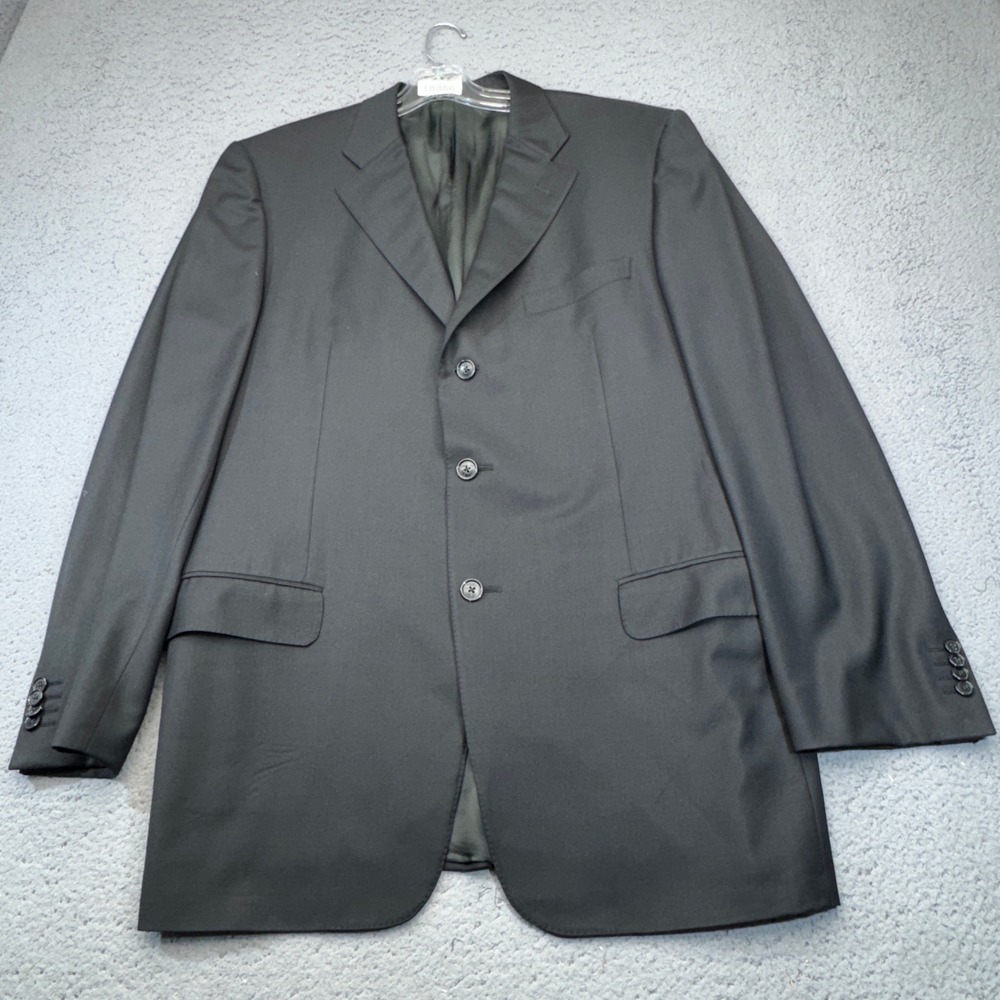 Ermenegildo Zegna‎ Blazer Mens 44L Gray Italian Trofeo Wool 2 Button Sport Coat